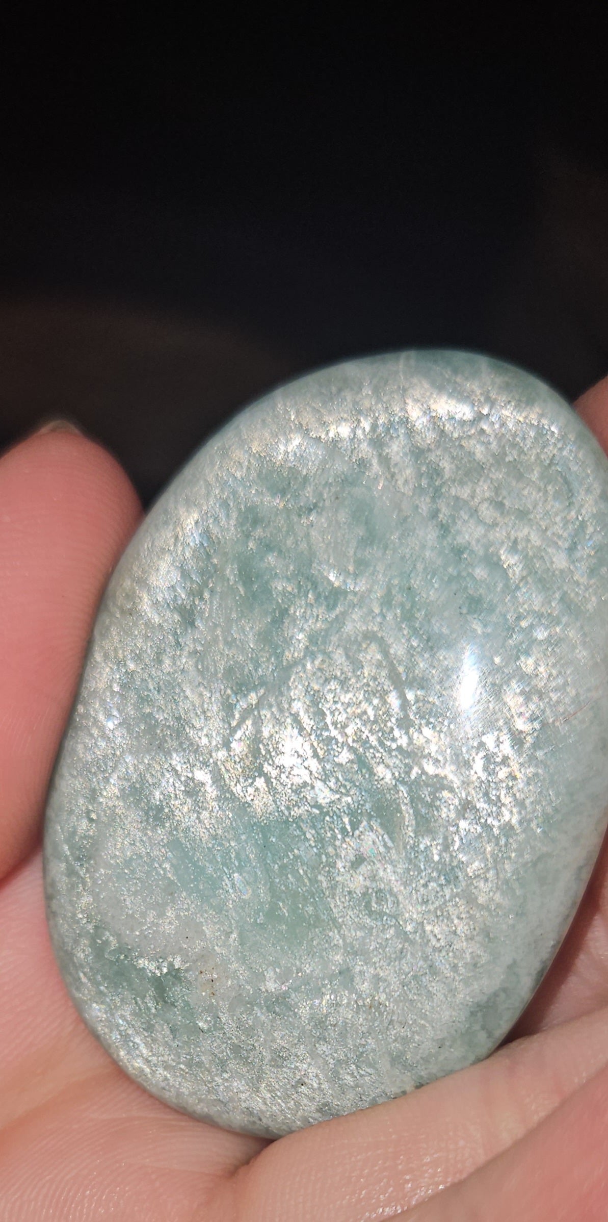 Amazonite Palm Stone