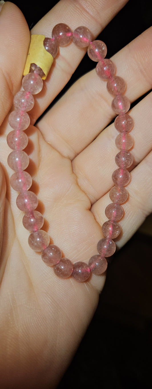 Strawberry Quartz Bracelet