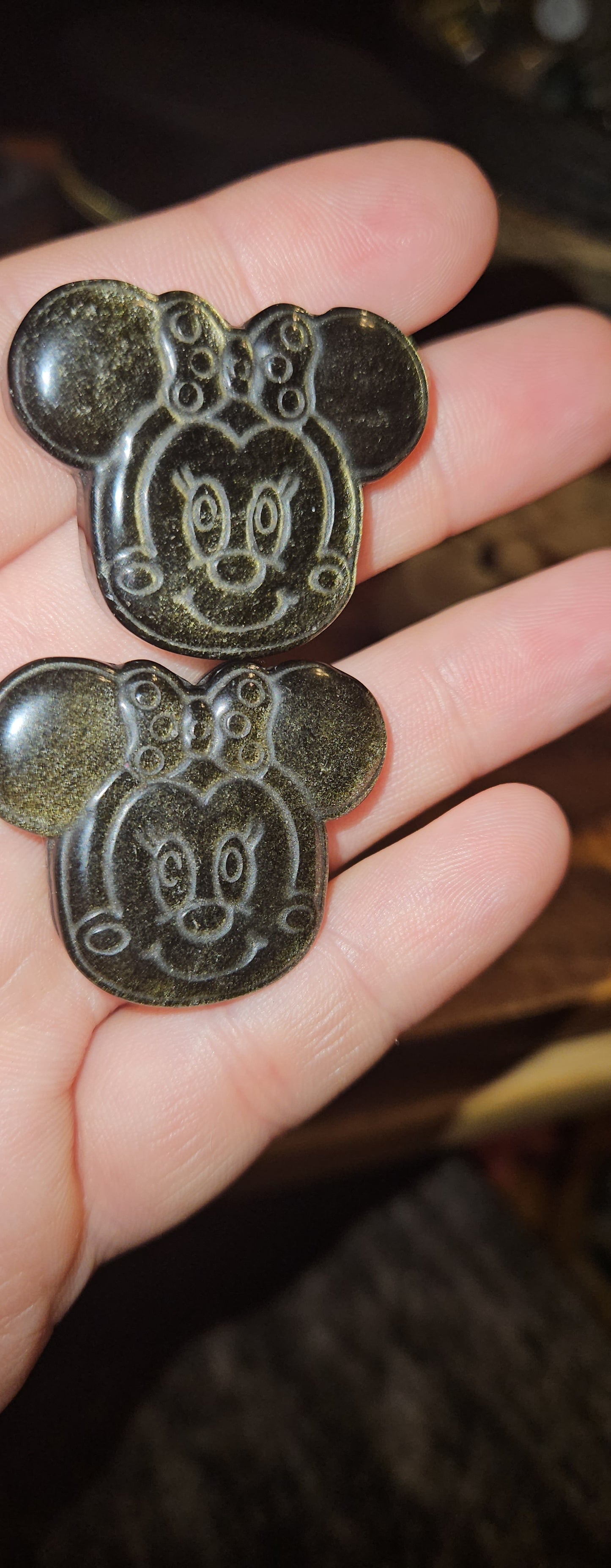 Minnie Mouse Golden Obsidian