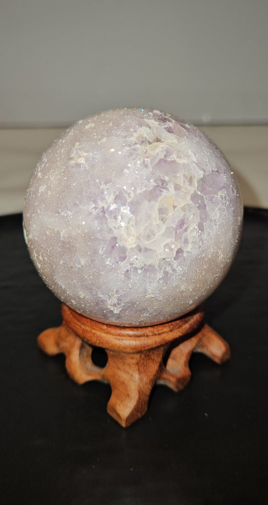 Pink Amethyst Druzy Sphere