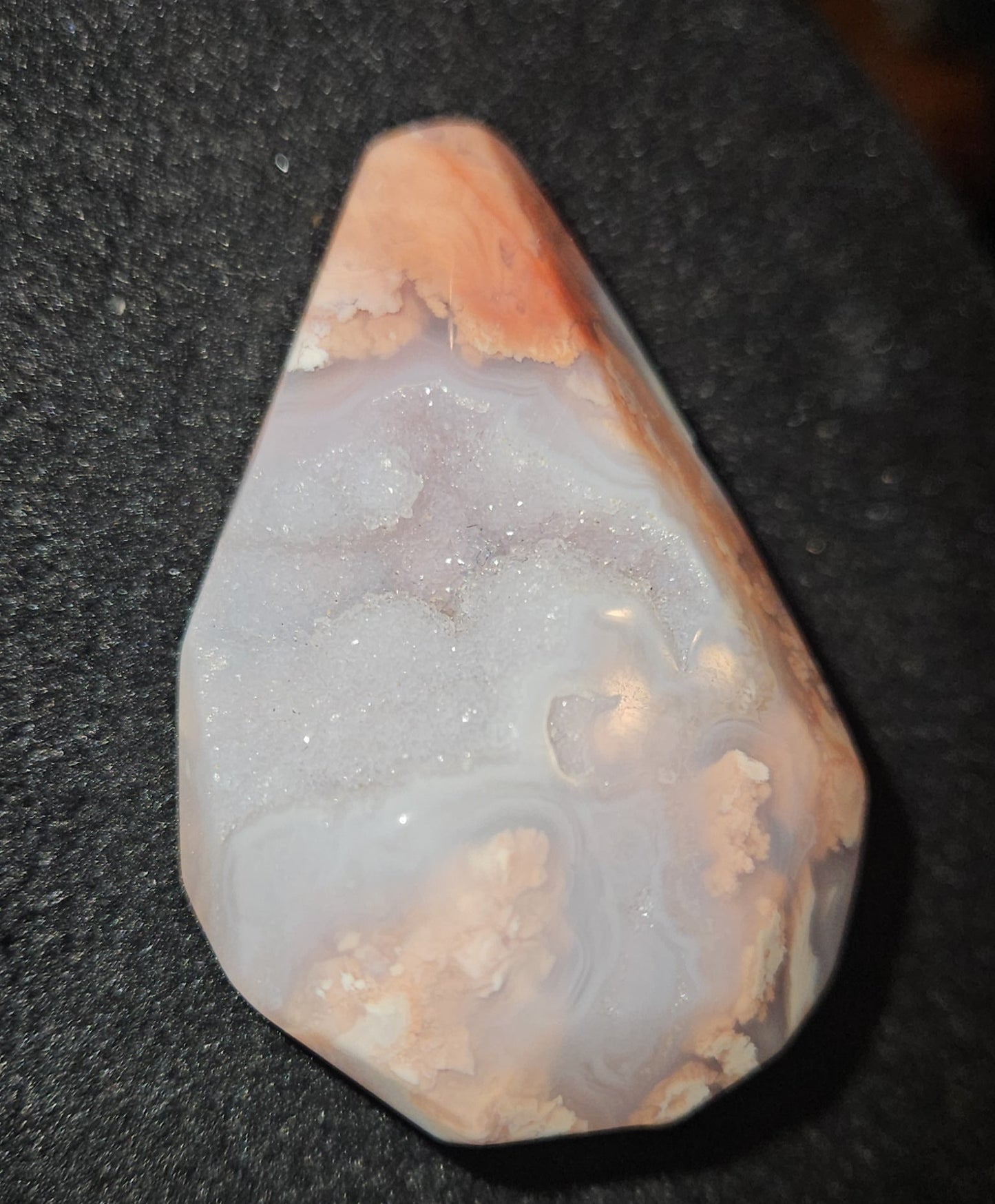 Pink Druzy Agate