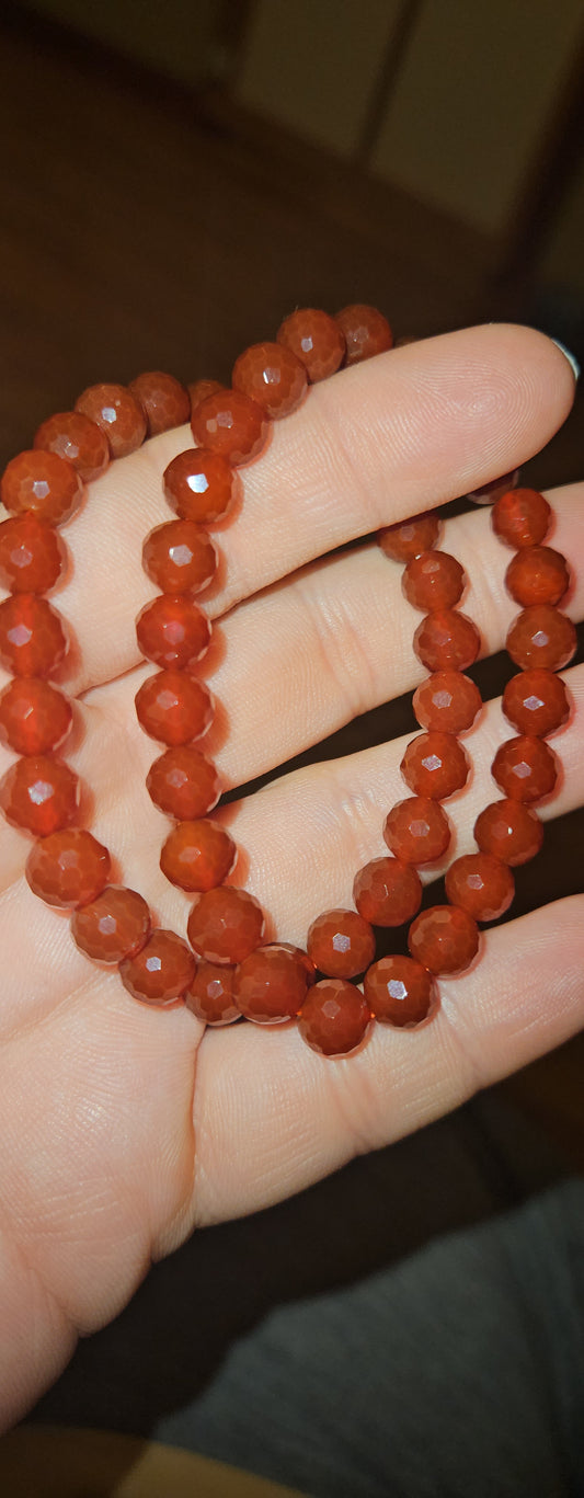 Carnelian Faceted Bracelet