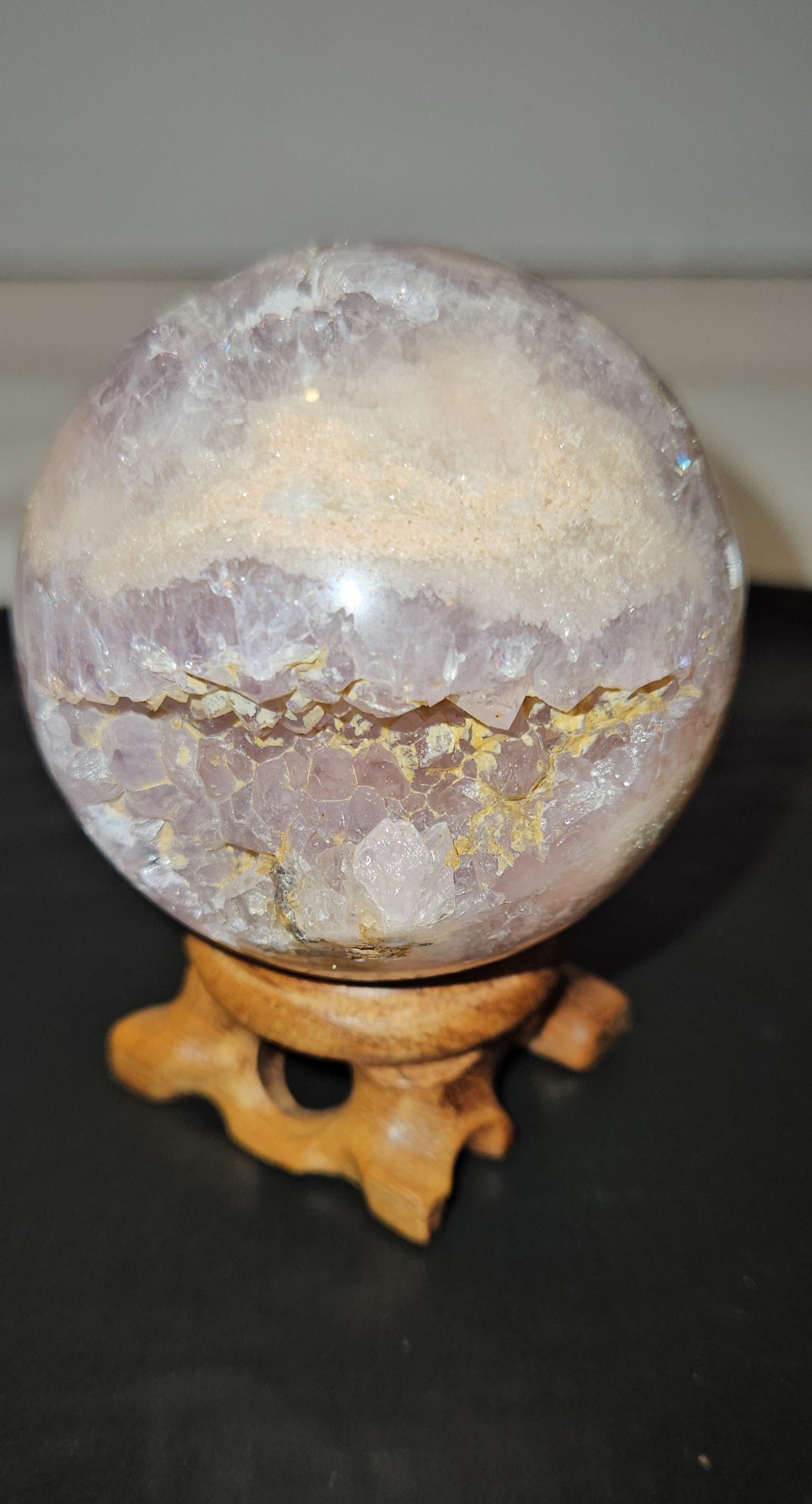 Pink Amethyst Druzy Sphere