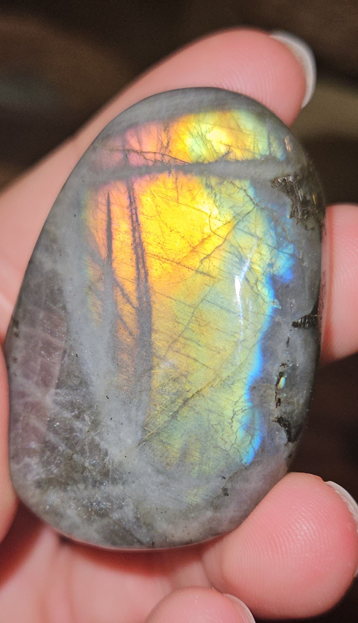 Labradorite Palm Stone