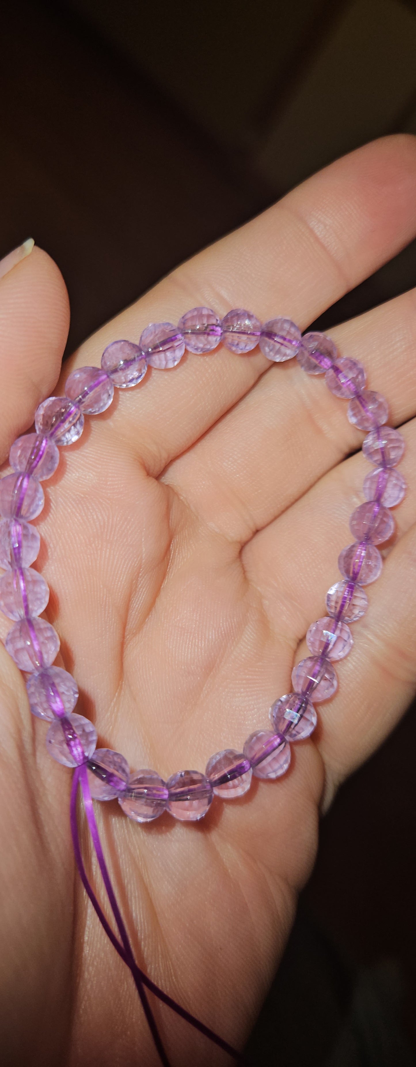 Amethyst Faceted Bracelet