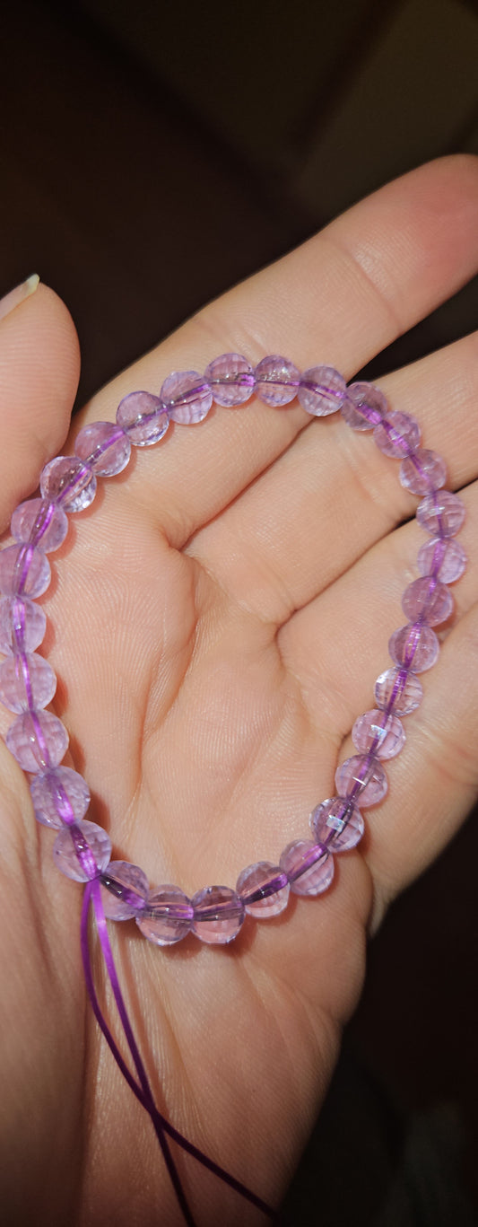 Amethyst Faceted Bracelet
