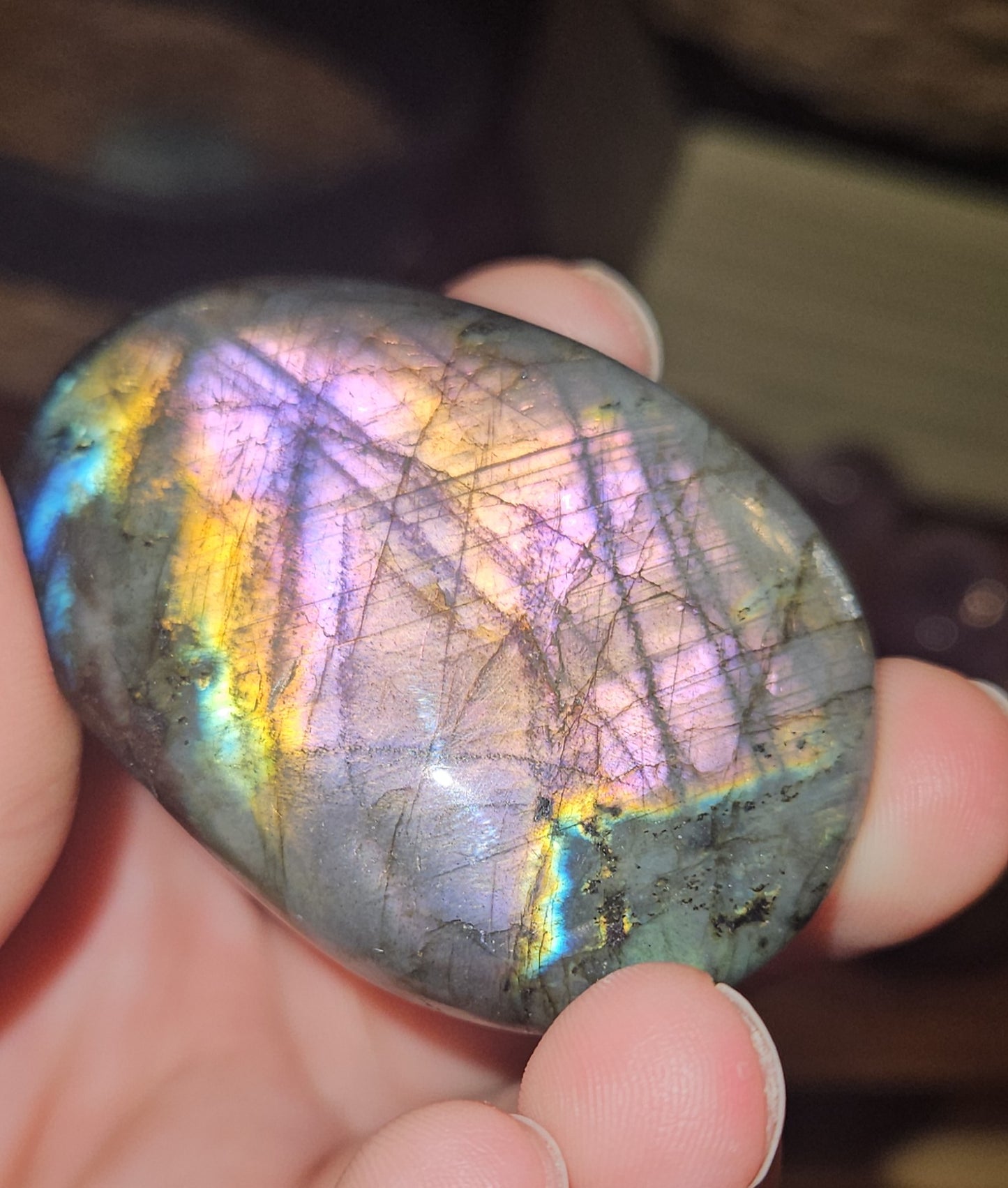 Labradorite Palm Stone