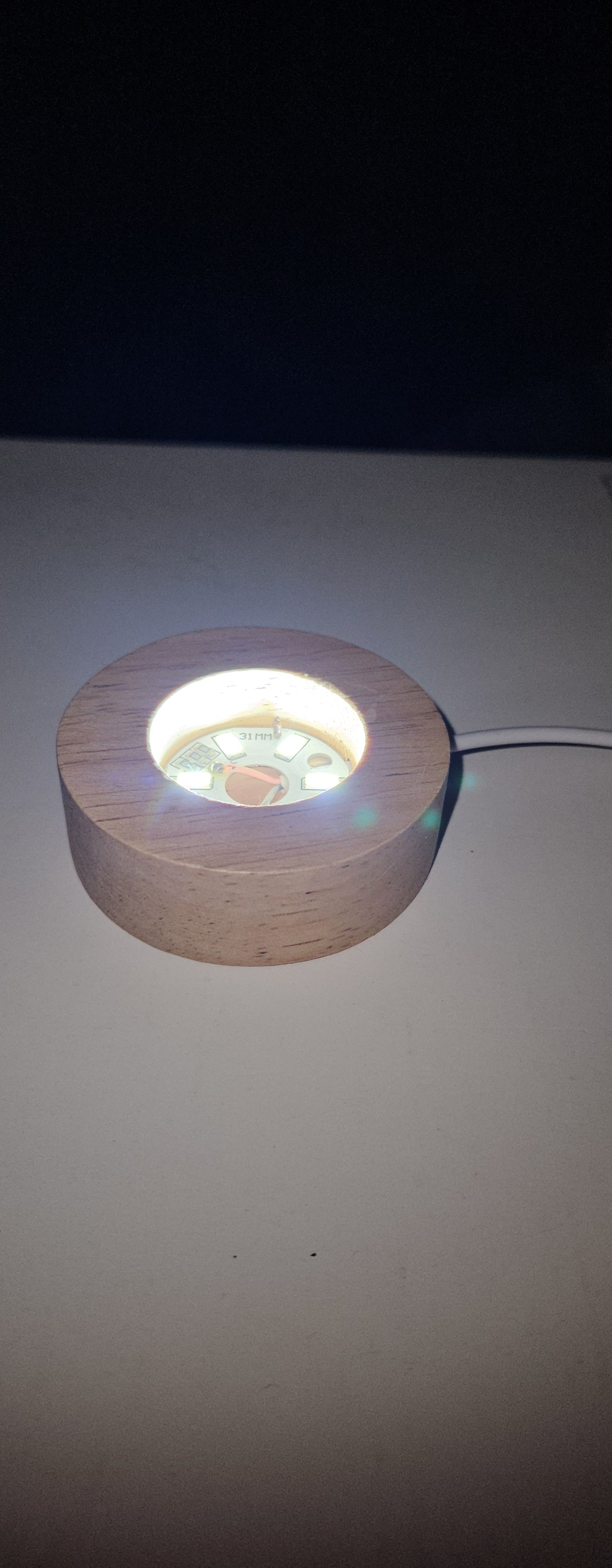 Wooden Light Sphere Stand