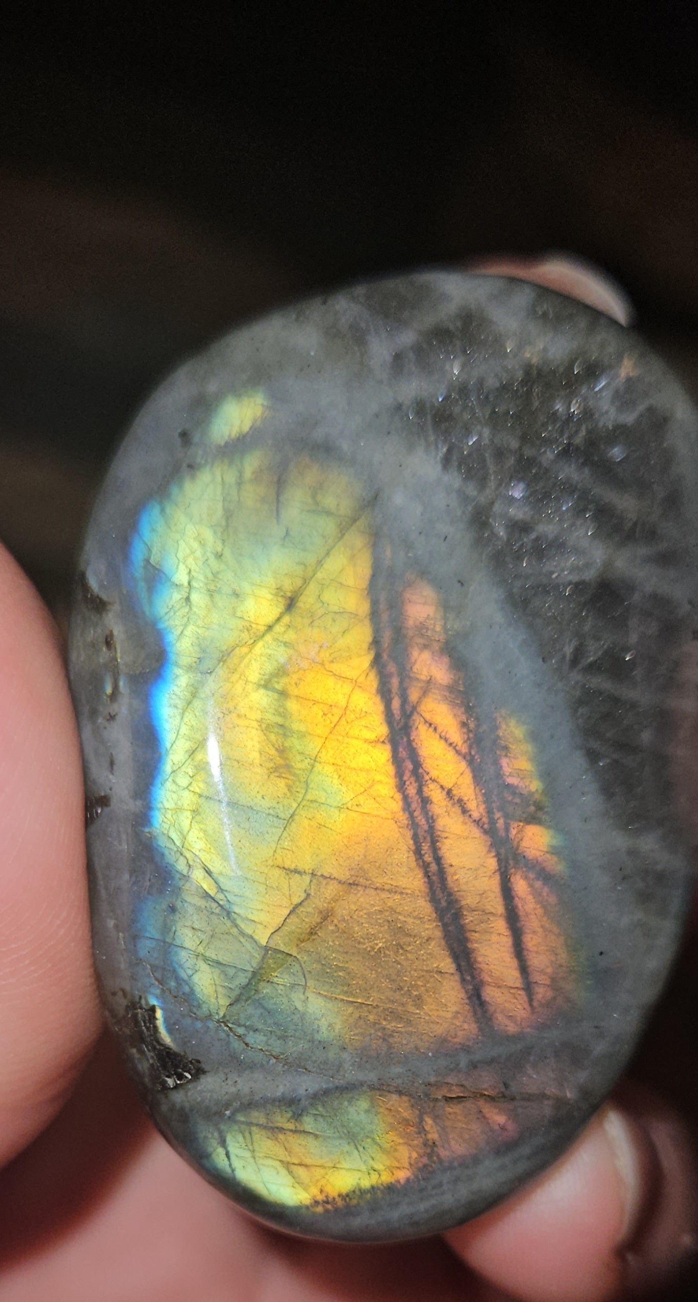 Labradorite Palm Stone