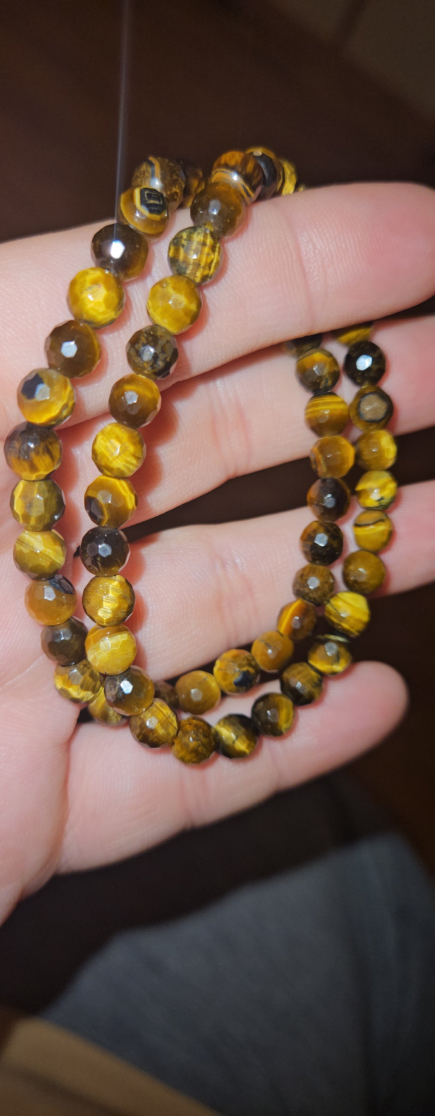 Tigers Eye Faceted Bracelet